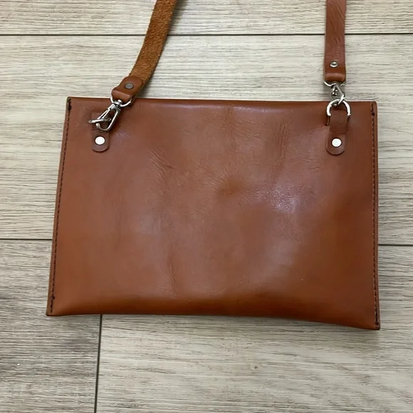 Brown Leather Unisex Bag - Picture 4 of 6
